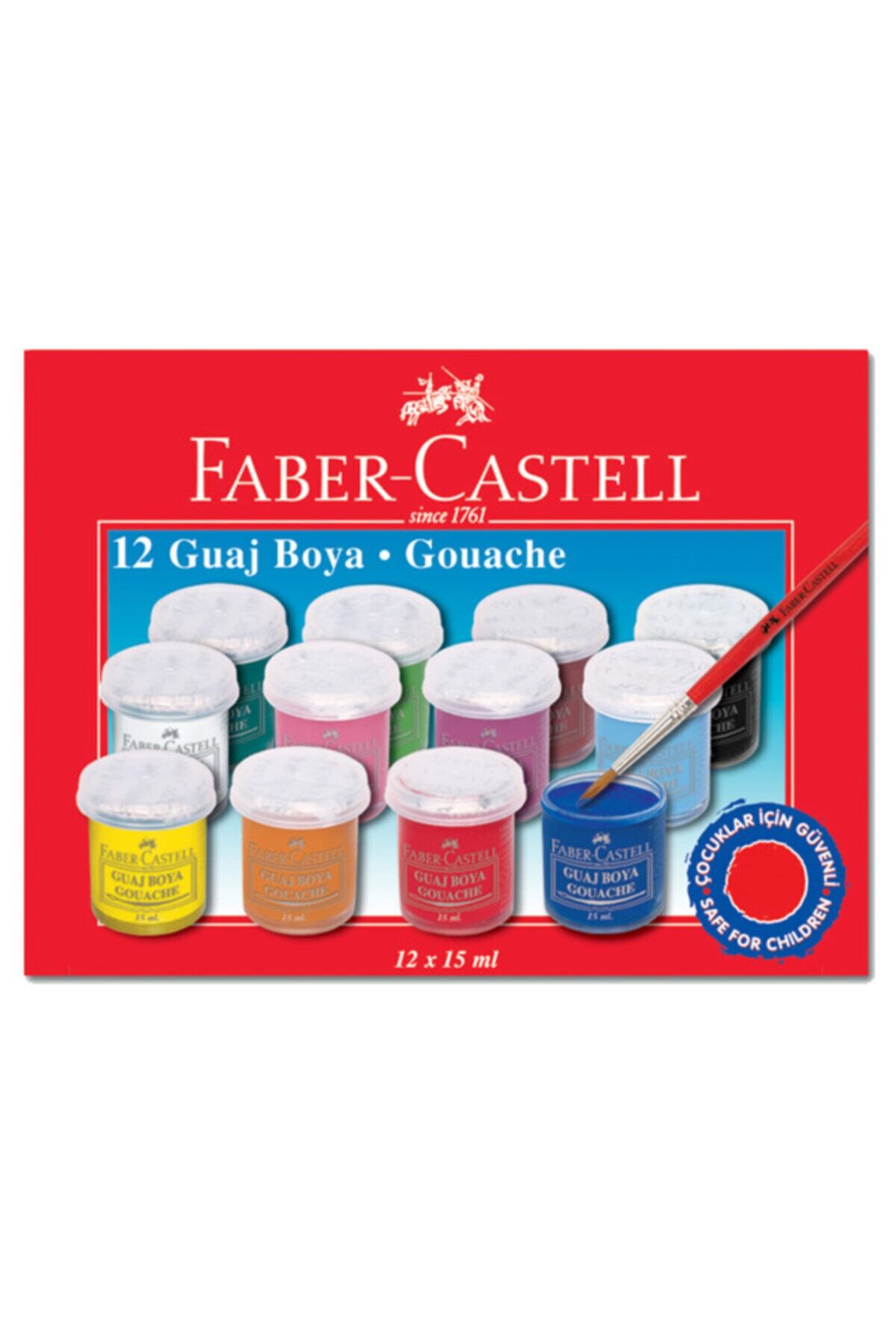 Faber Castell Faber-castell Guaj Boya 12 Renk Şişe 5170160401000
