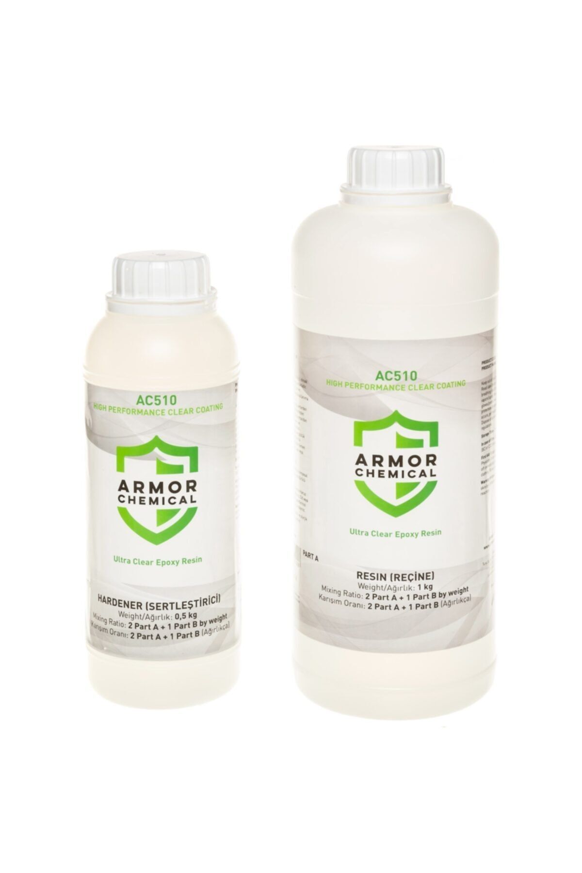 ARMOR CHEMICAL Ac-510 Şeffaf Epoksi Reçine 1.5 Kg. Set