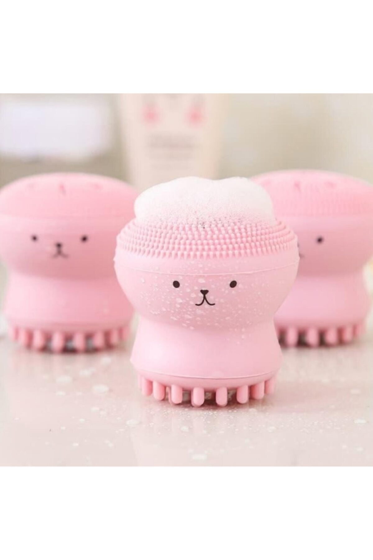 pazariz Peeling Etkili Mini El Yüz Cilt Temizleme Fırçası Silikon Temizle