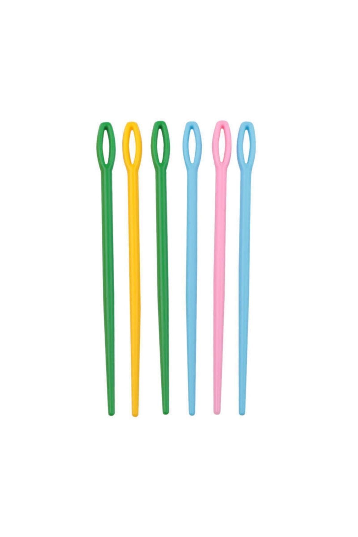 Simisso Plastik Yün Iğnesi 9 Cm 6 Adet