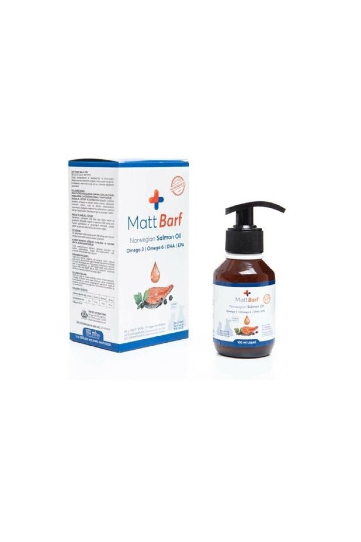 MATT BARF Kedi Ve Köpekler Için Somon Yağı 100 Ml.