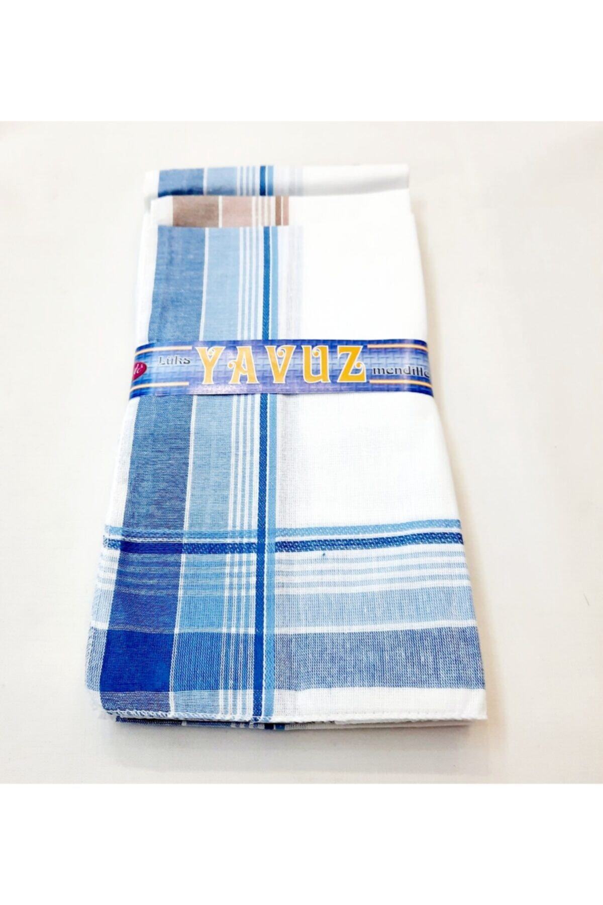 BERKAY Sun Tekstilden Pamuklu 12 Adet Erkek Mendili 39x39 Cm