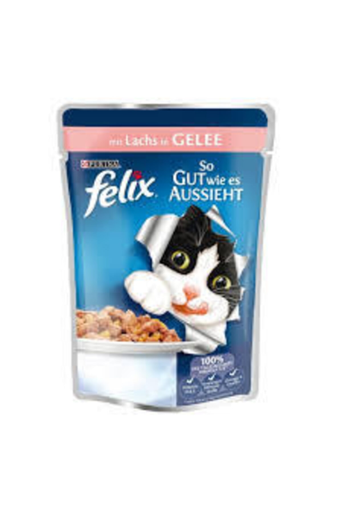 Purina Felix Pounch Yaş Yetişkin Kedi Maması 40x100gr Karma Paket