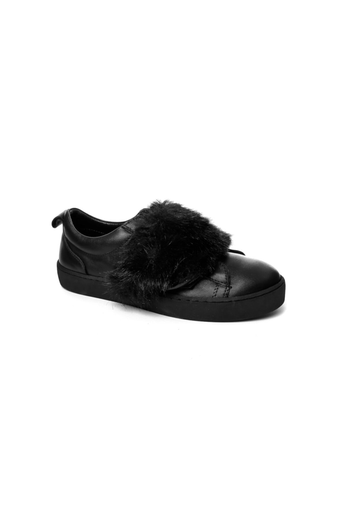 John May Kadın Siyah Slip On Bağcıksız Sneaker Bu- 27-04