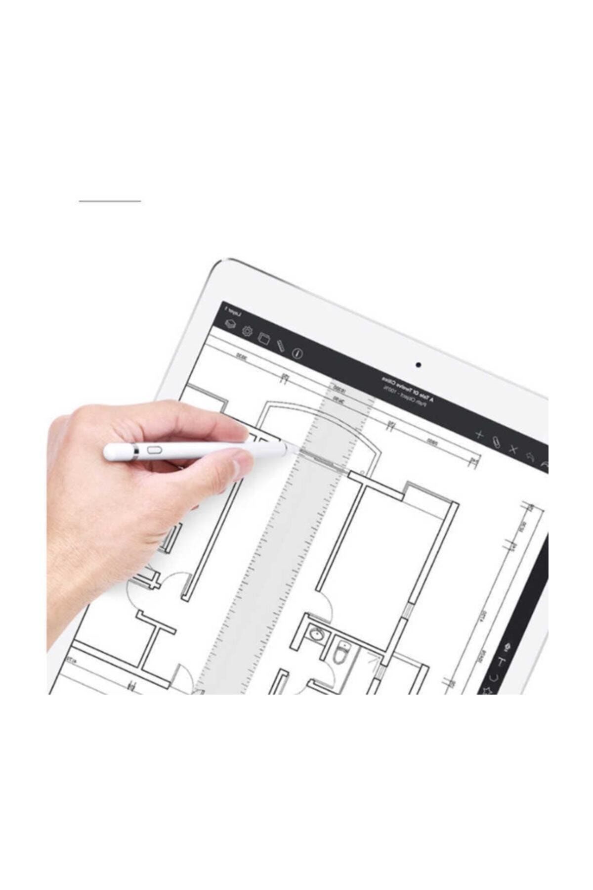 BLUPPLE Wiwu P339 Active Stylus Dokunmatik Çizim Kalemi Tüm Apple Ipad Iphone Cihazla Uyumlu Beyaz