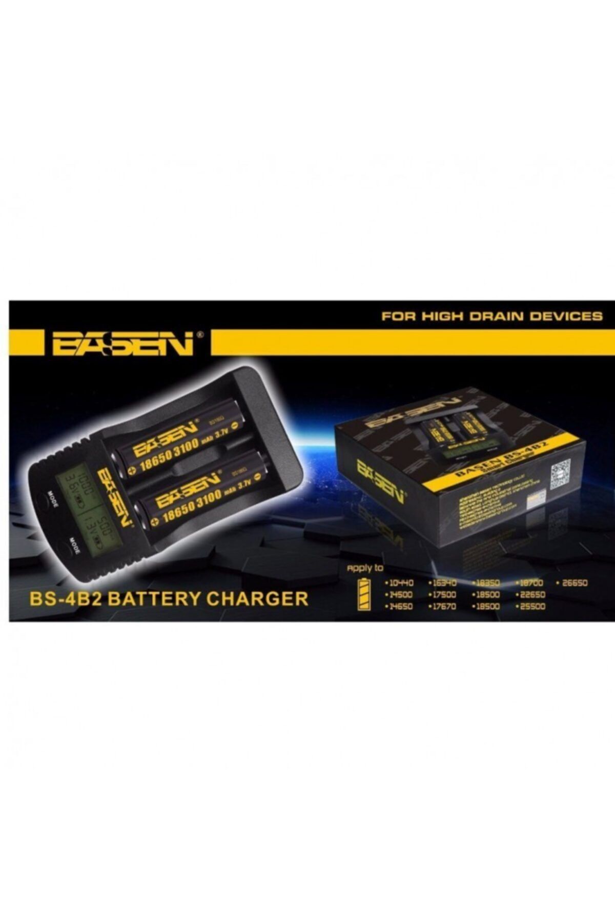 basen Bs-4b2 Şarj Cihazı- 18650 Charger