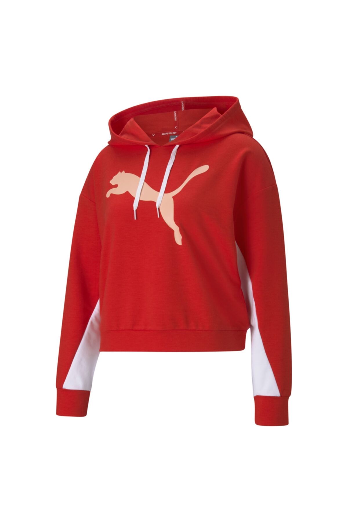 Puma Kadın Sweatshirt Modern Sports Hoodie Poppy - Kırmızı