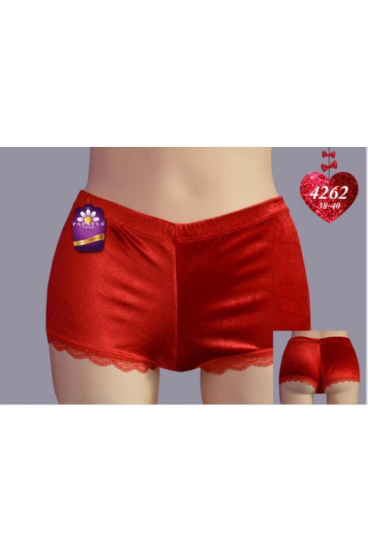 Papatya Kadın Kadife Boxer 4262