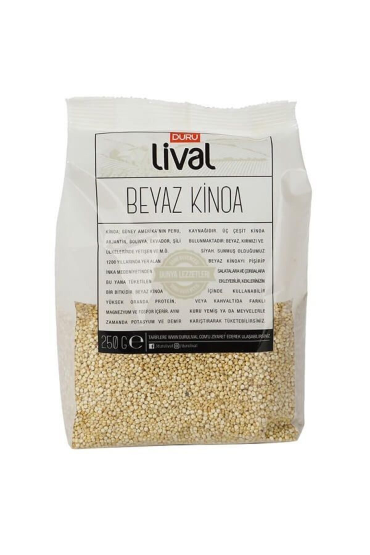 Duru Bulgur Duru Lival Beyaz Kinoa 250 gr 2 Adet