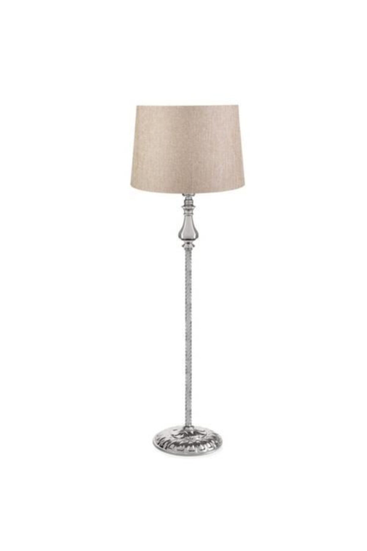 PATİNE Kristal Taşlı Üçlü Küre Krom Kaplama Lambader Mataro