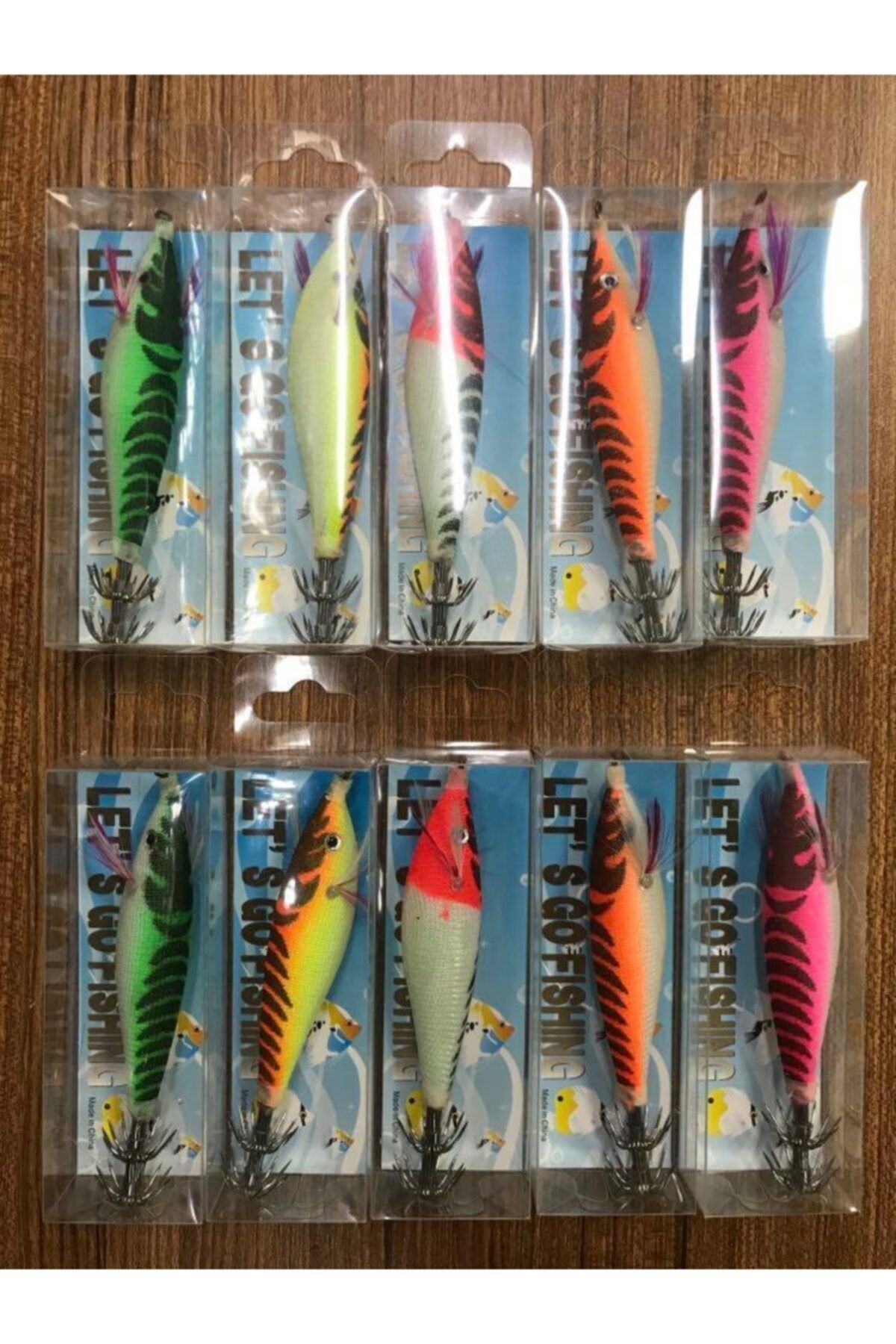 Port Fish Portfish Squid Kalamar Zokası 7 Cm 10'lu Set (rapala Kutusu Hediyeli)