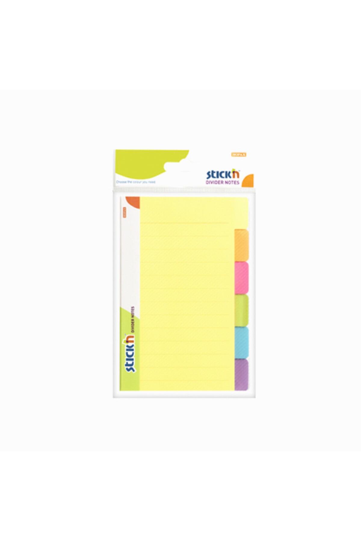 Gıpta - Stickn Divider Yapışkanlı Not Kağıdı Neon Renkler 21460 4602