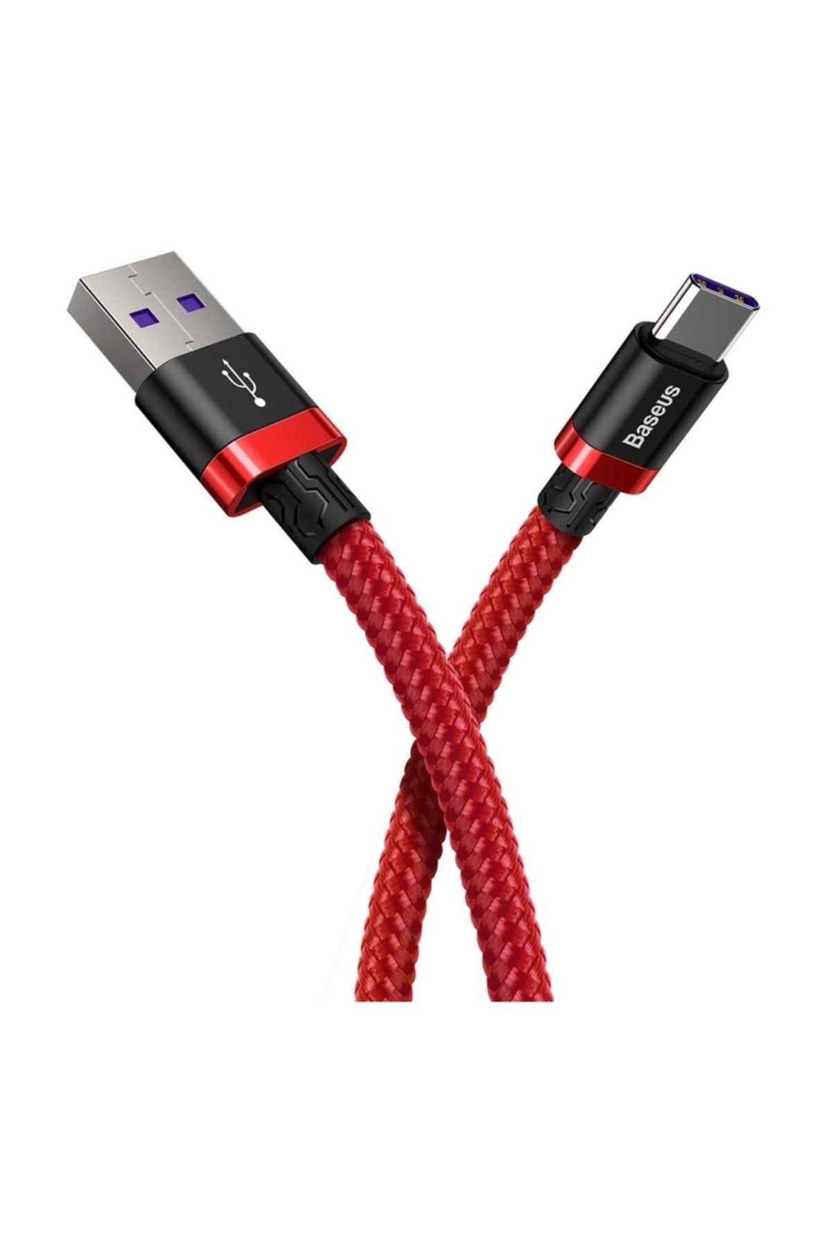 huawei hizli sarj kablosu usb ve type c 2 m kirmizi