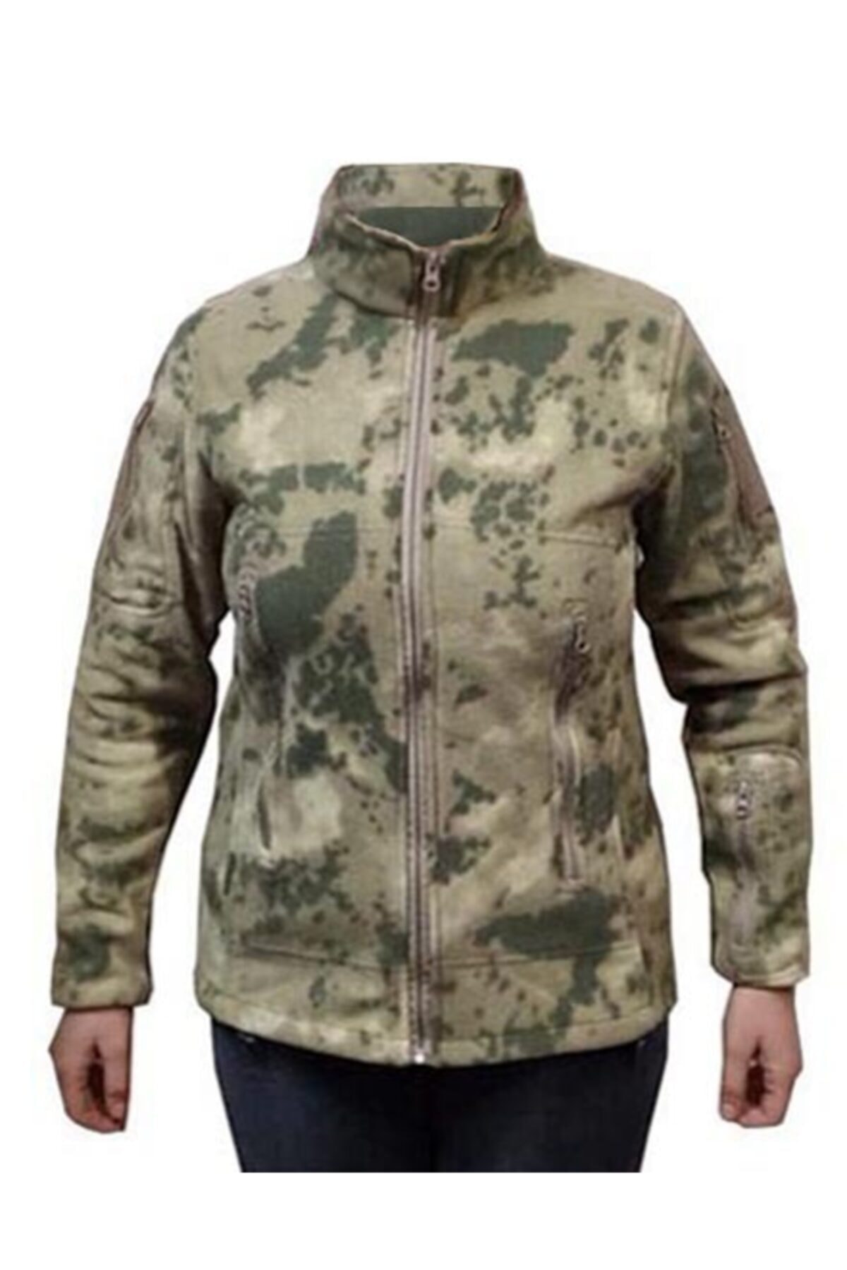 LEADER TRADE Kamuflaj Çok (Beş) Cepli Polar Mont Slimfit Kesim