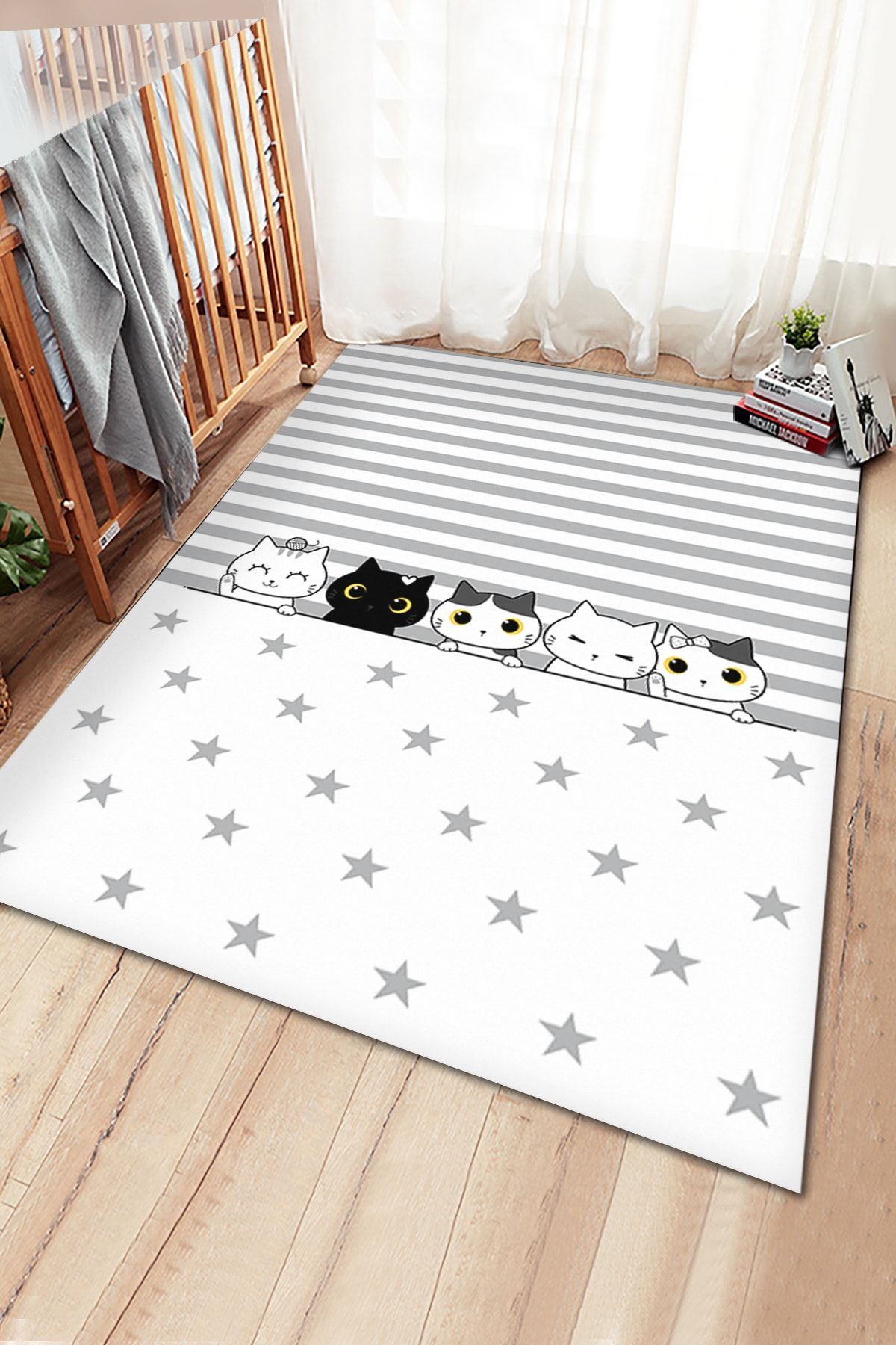 CAPRİCE HALI Caprice Sevimli Kediler Be1010 Çocuk Odası Halısı