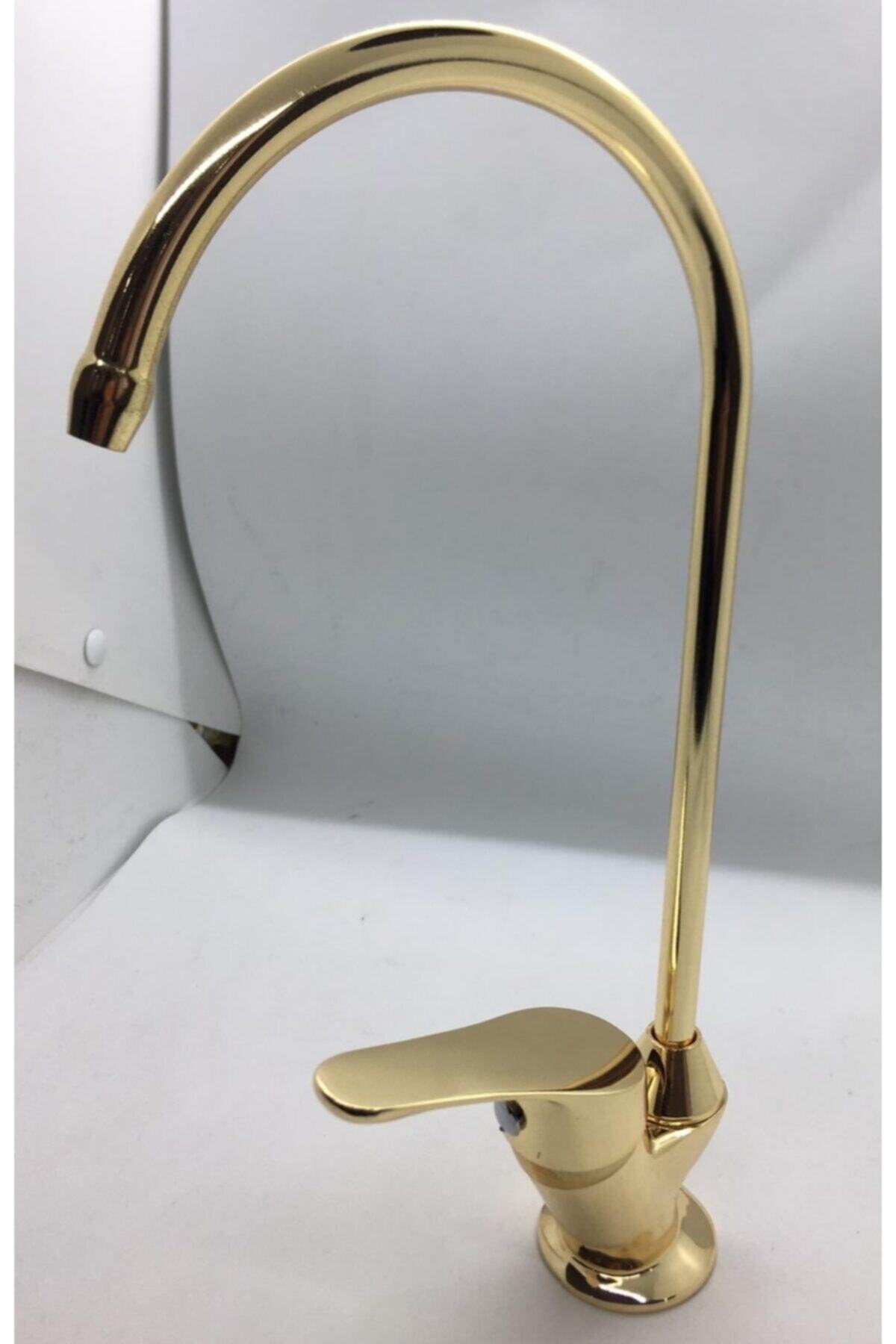 AVRASYA Su Arıtma Musluğu Ankastre Altın Sarısı Mix Aç-kapa Lüx Musluğu