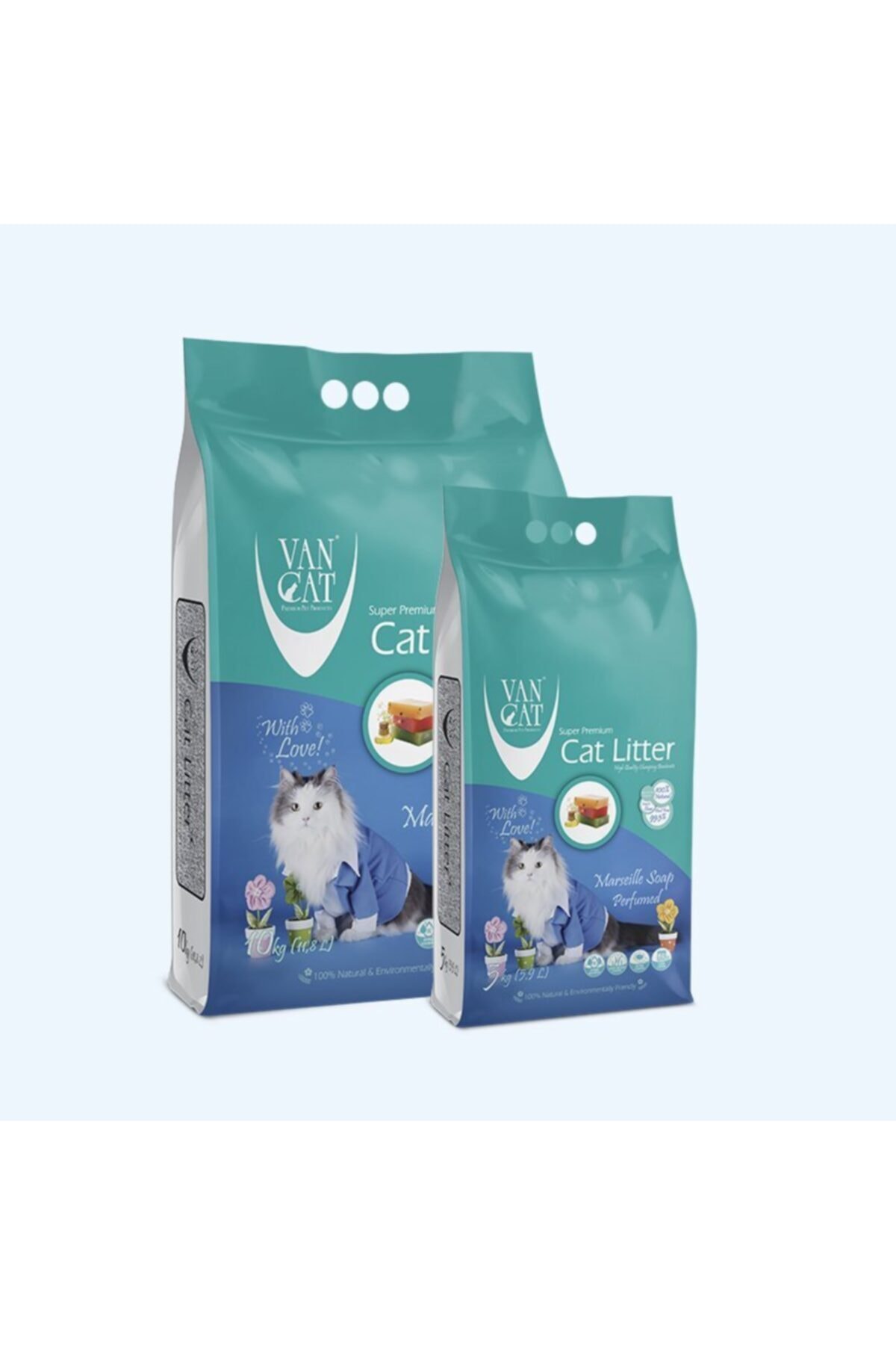 Vancat Van Cat Whıte Maarsilya Sabunu Kokulu 11.8l Kedi Kumu (0,6-2,25mm)