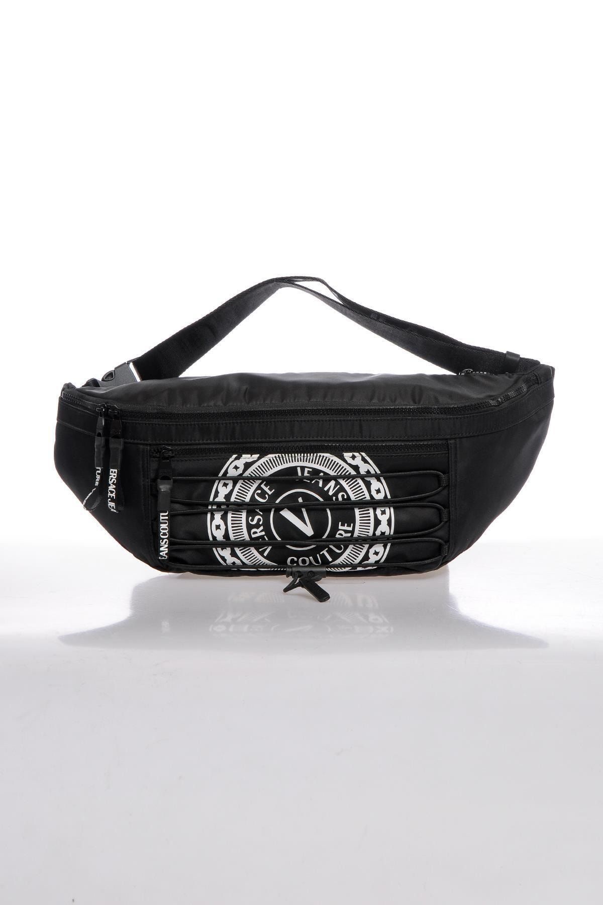 VERSACE JEANS COUTURE Unısex  Siyah Bel Çantası E1ywab8571889mı9