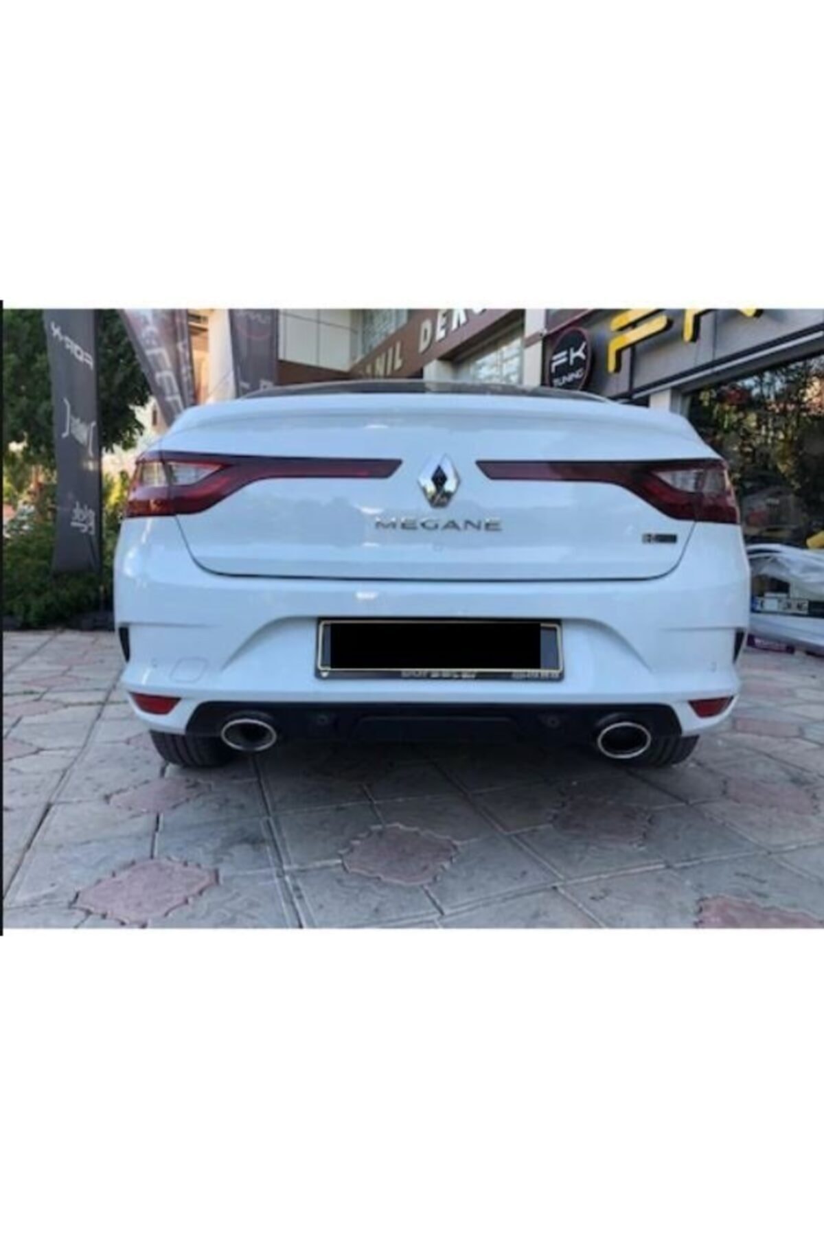 autogp Renault Megane 4 Arka Tampon Difüzörü Sedan 2016+ Siyah