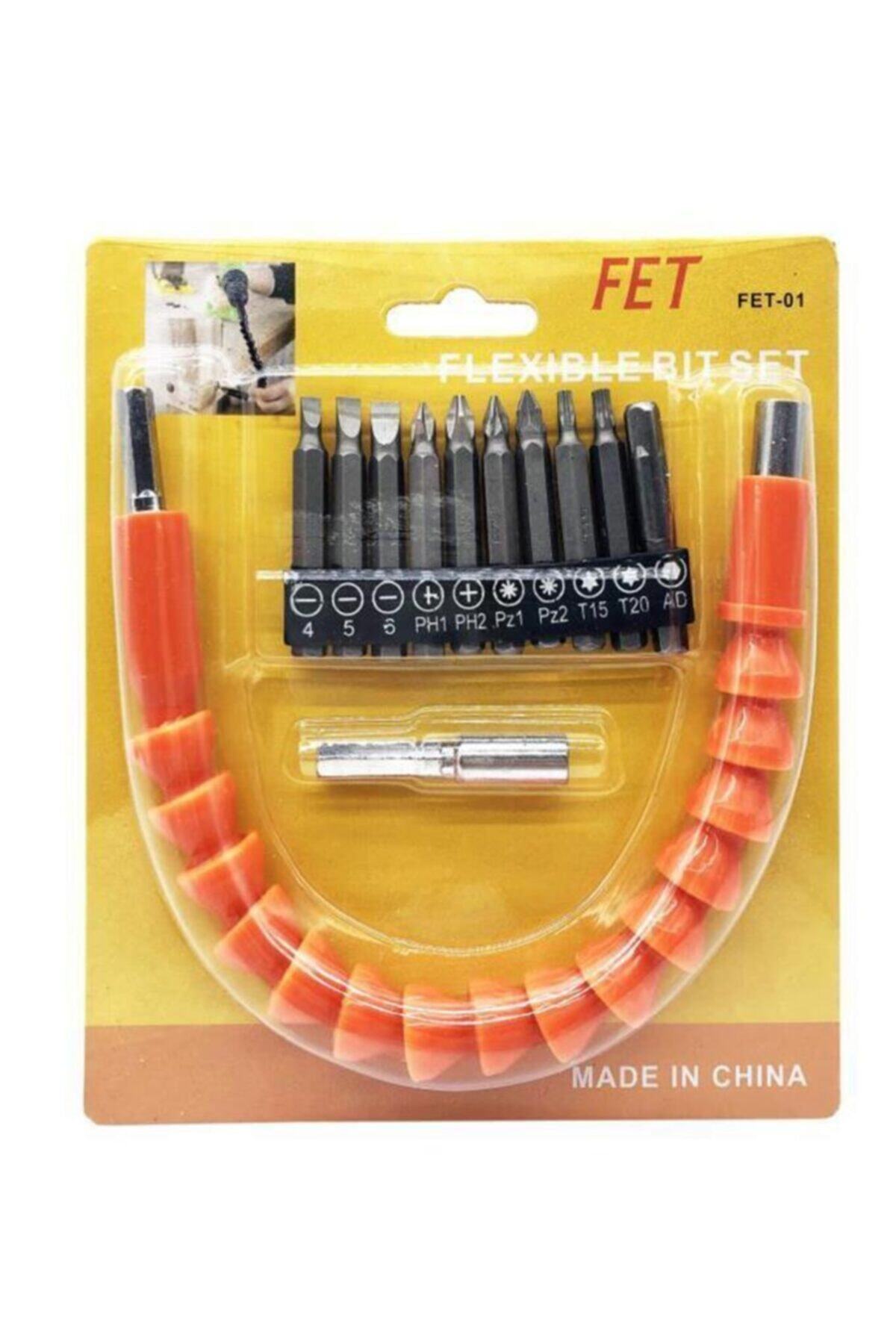 DepoMega 12 Parça Bükülebilir Kıvrılabilir Vidalama Matkap Ucu Bits Set