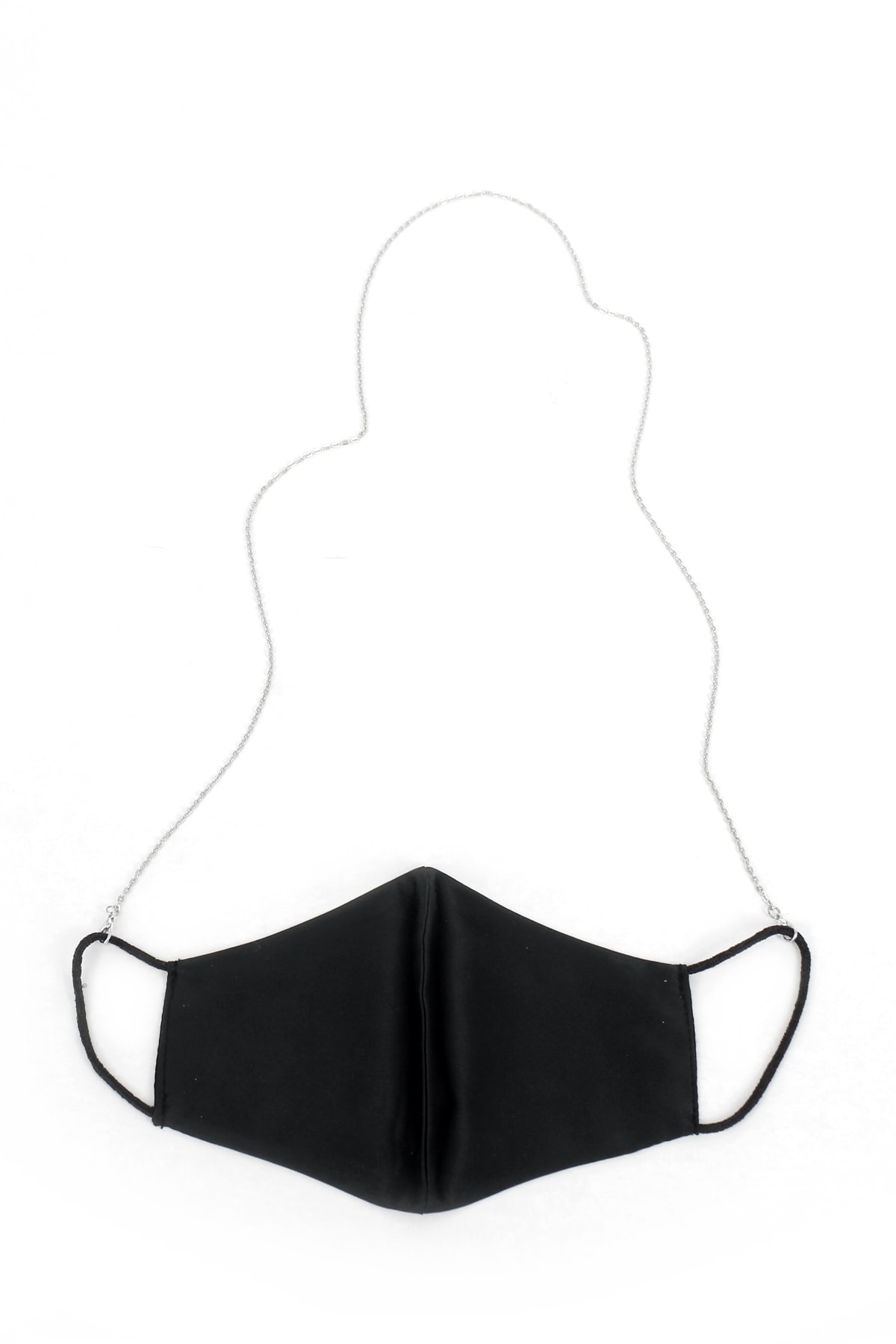 Hane14 Simple Ince Maske Zinciri Silver 75cm