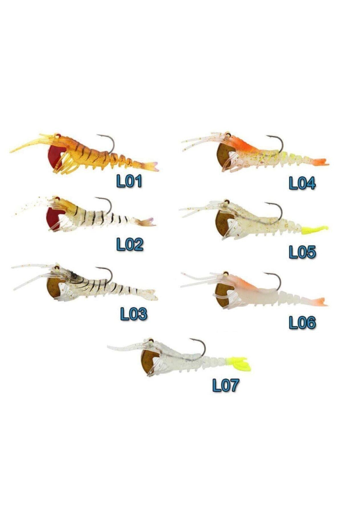 SEA HORSE Manic 3d Shrimp Karides 7cm 11,75 Gr Silikon Yem L03