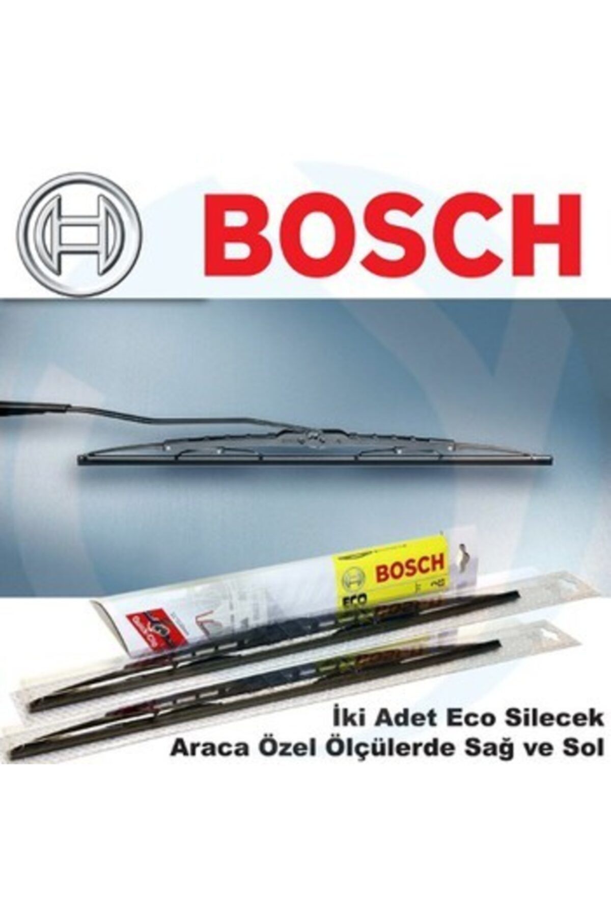 Bosch Fiat Doblo 2001-2016 Ön Sol Cam Silecek Sol: 530mm Sağ: 450mm