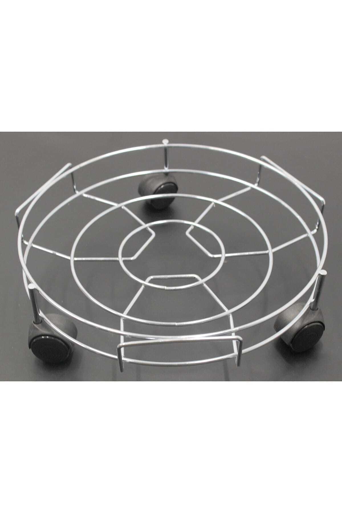 wiesmann Beyaz Tekerlekli Alüminyum Tüp ve Damacana Altlığı