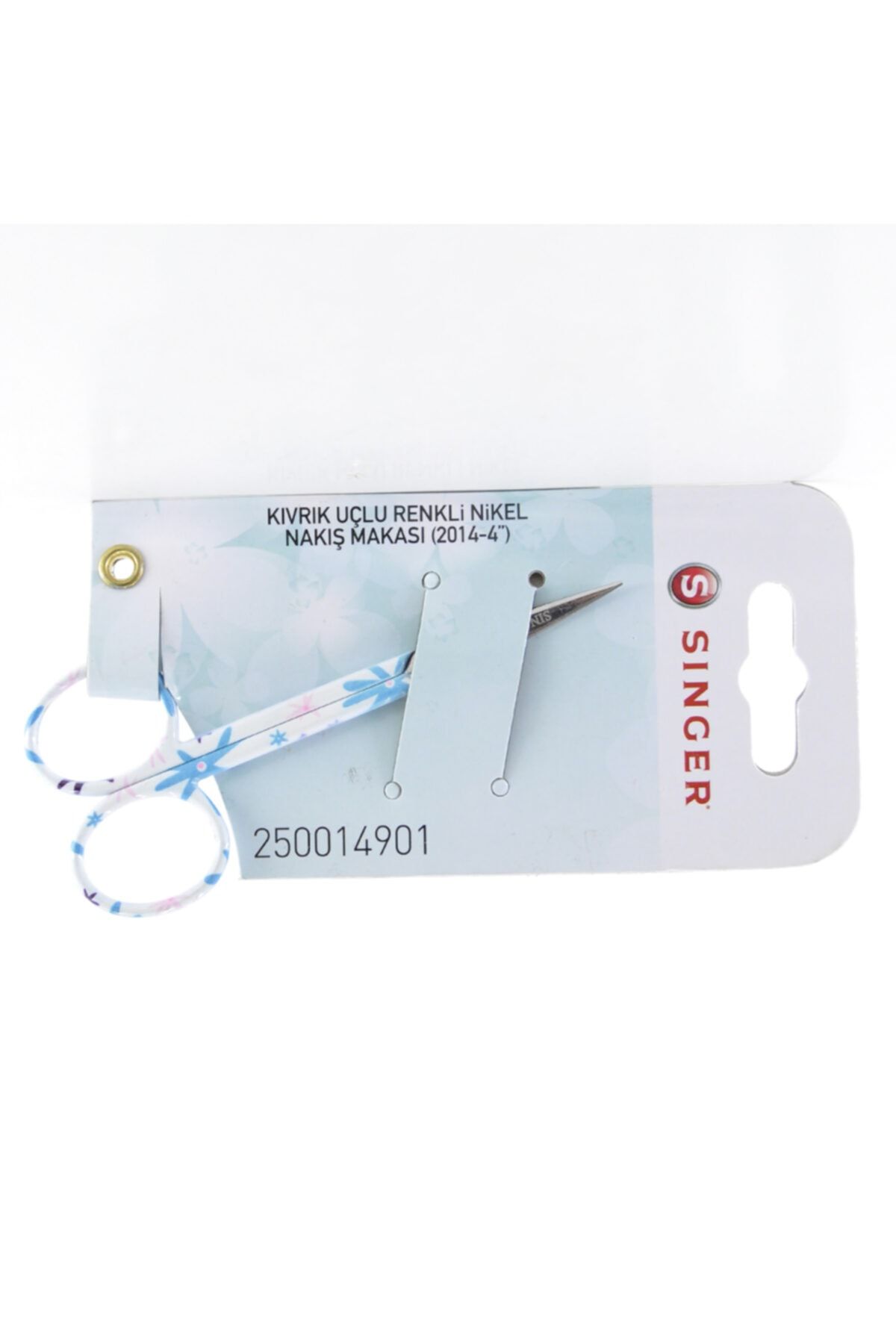 SİNGER Kıvrık Uçlu Renkli Nikel Nakış Makası 250014901