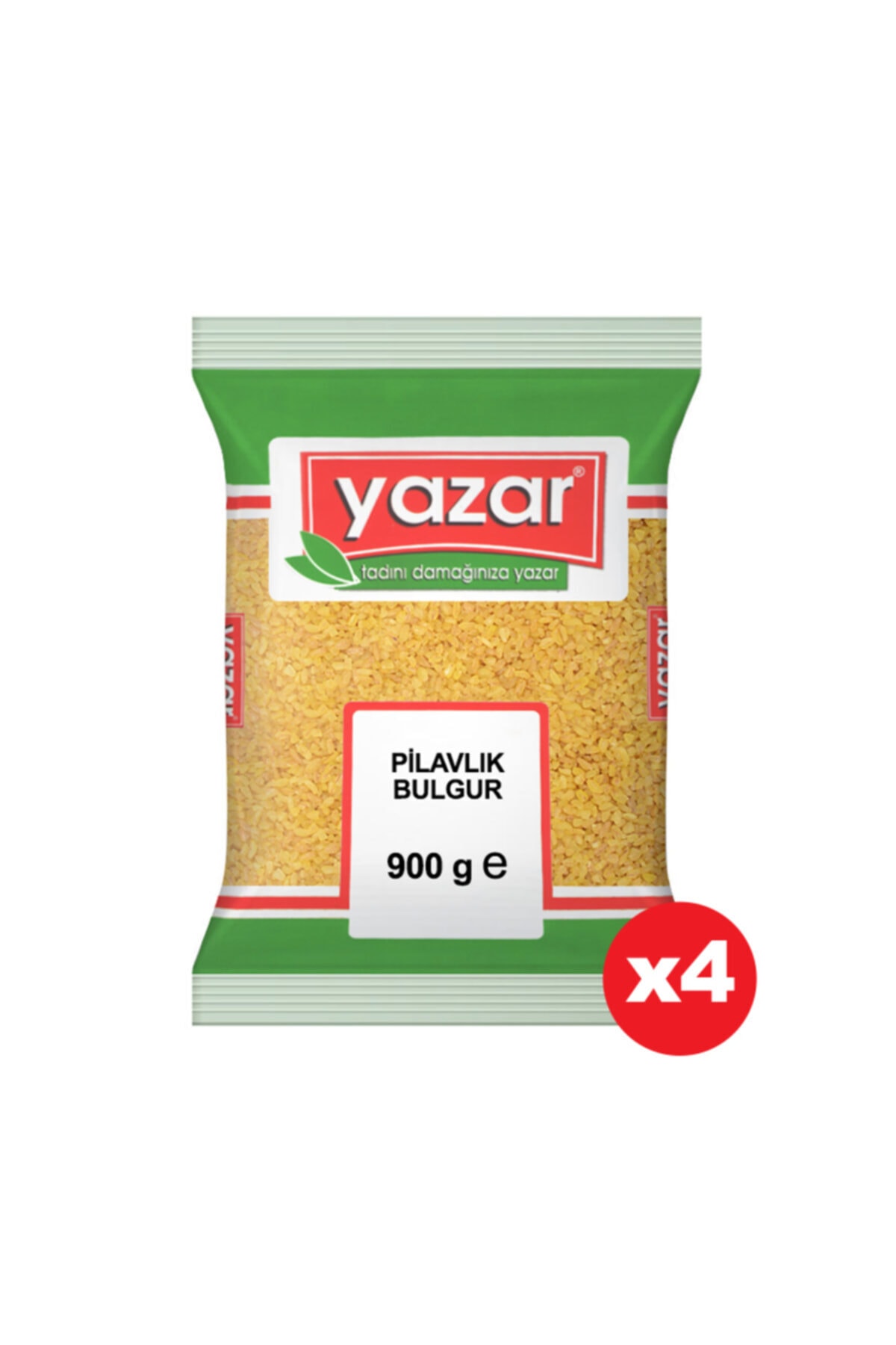YAZAR Pilavlık Bulgur 900 Gr. X 4 Adet