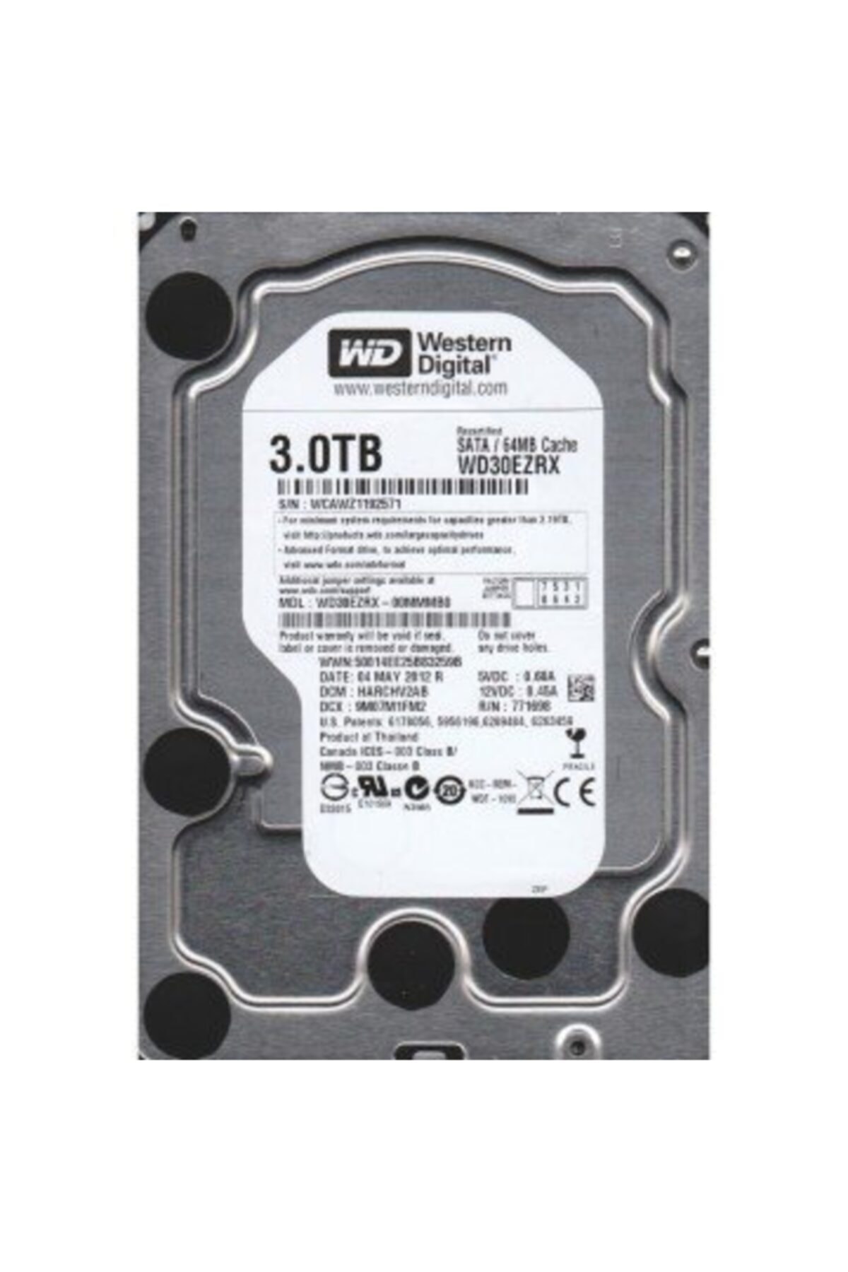 MoBilisim Technology Wd Black 3tb 7200rpm Sata 3.0 64mb 3.5'' Sabit Disk Wd30ezrx