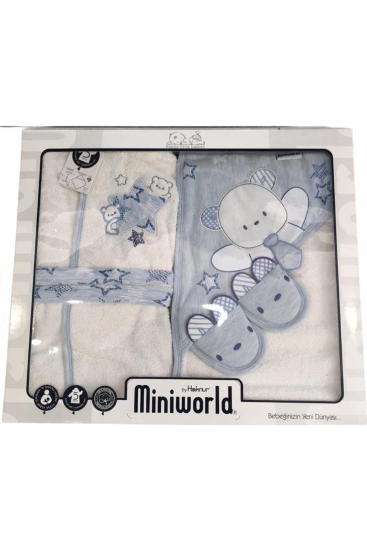Miniword Bebek Bornoz Takımı
