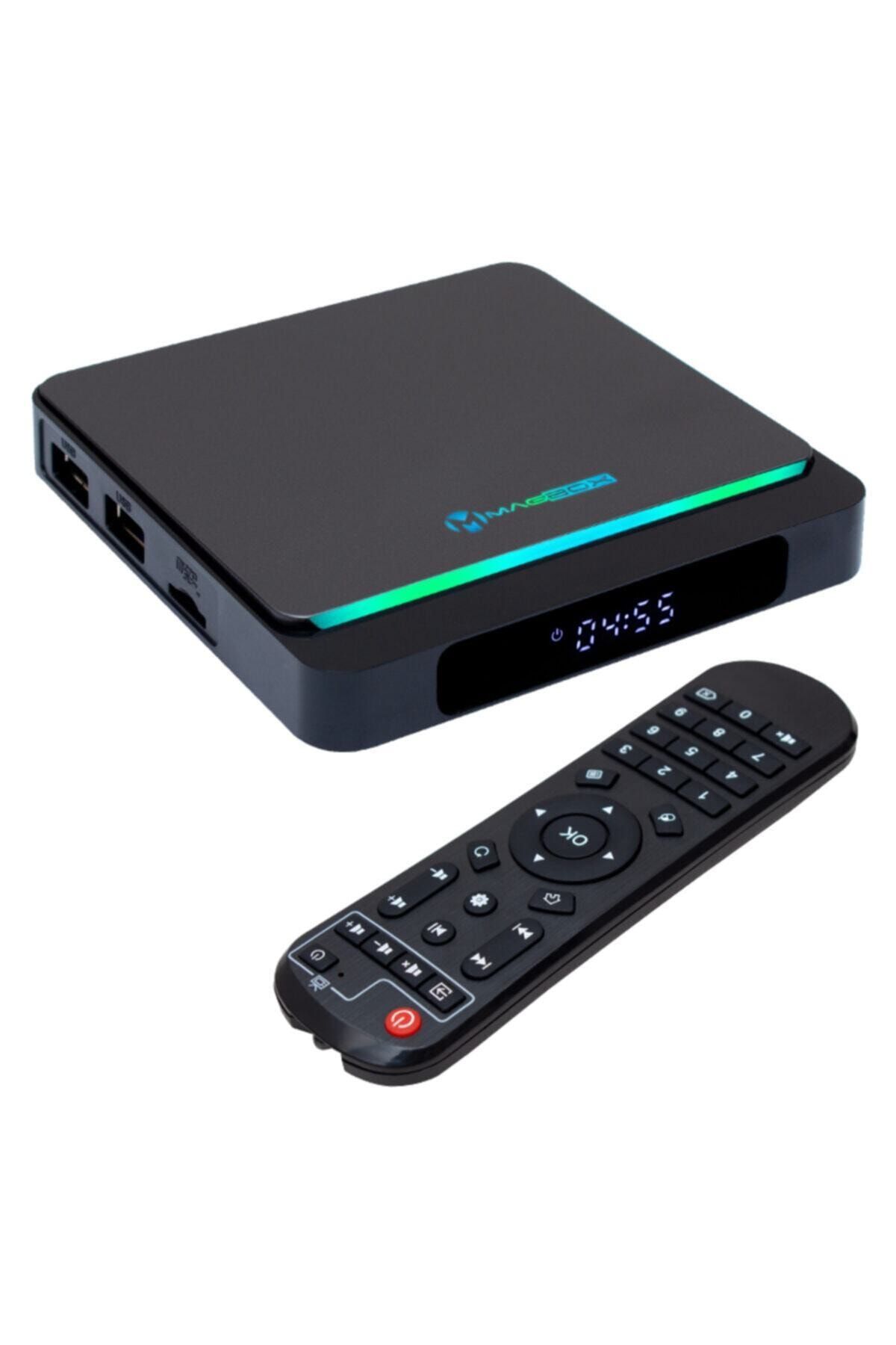 MAGBOX X3 Pro 4gb Ddr3 Ram 64gb Hafıza Dahili Wifi Netflıx Androıd 10.0 Os Tv Box