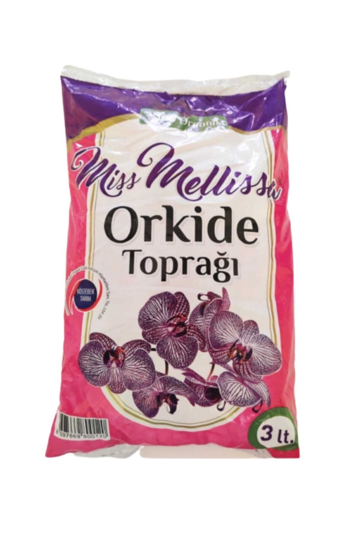 Beykoz Tarım Market %100 Organik Miss Melissa Zenginleştirilmiş Özel Karışım Yüksek Kalite Orkide Çiçeği Toprağı 3 Litre
