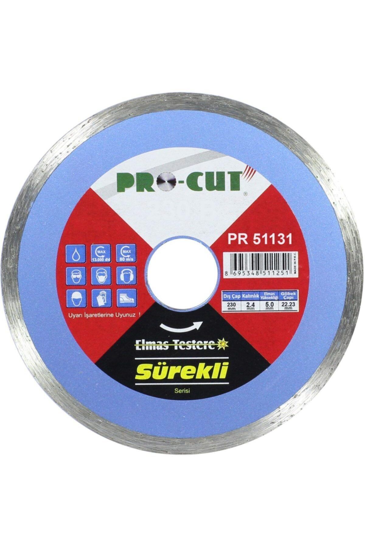 Procut Procut 230mm Beton Fayans Mermer Granit Kesme Elmas Testere