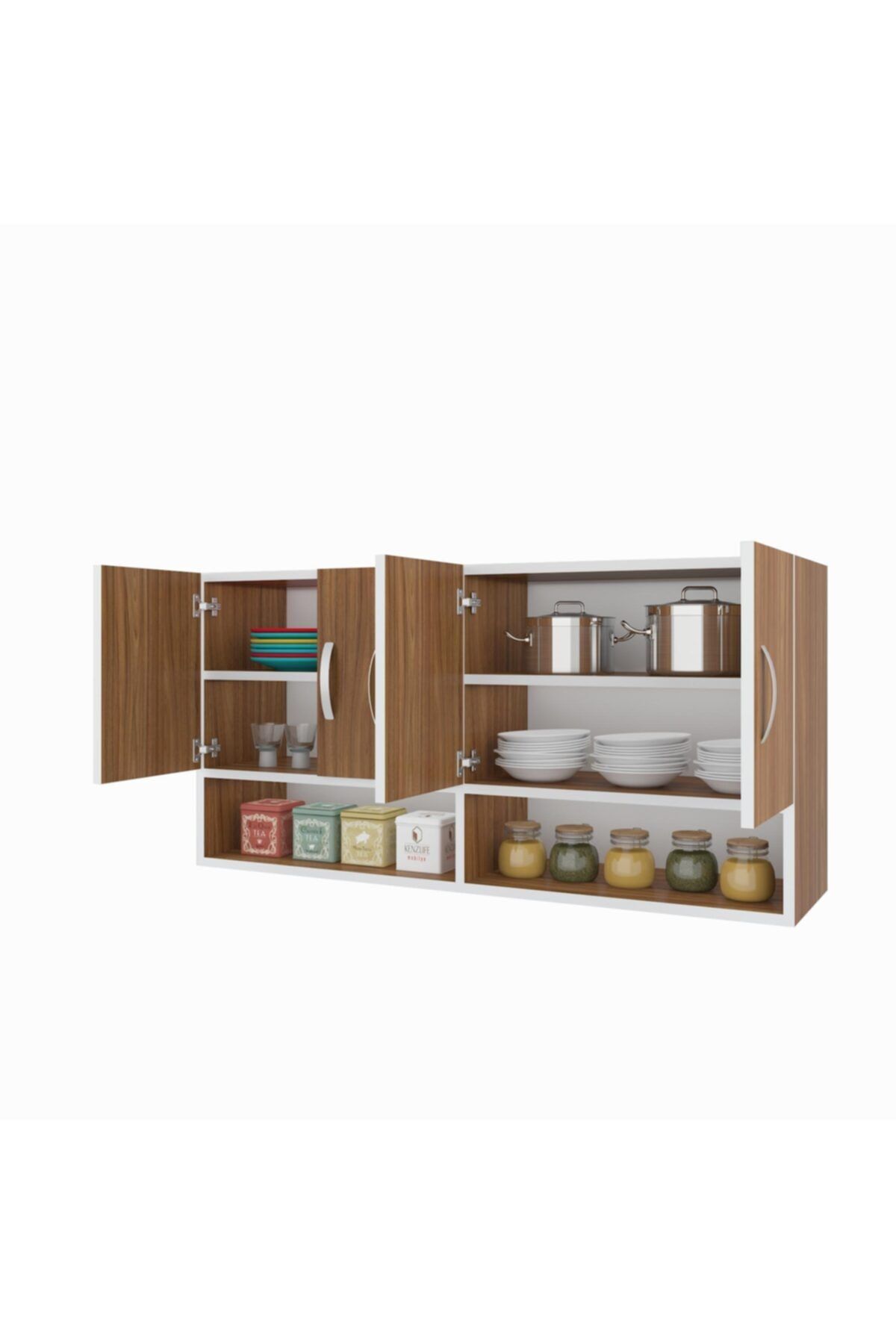 Kenzlife hazır mutfak vesper cvz 060*120*32 mutfak banyo dolabı kapaklı raflı