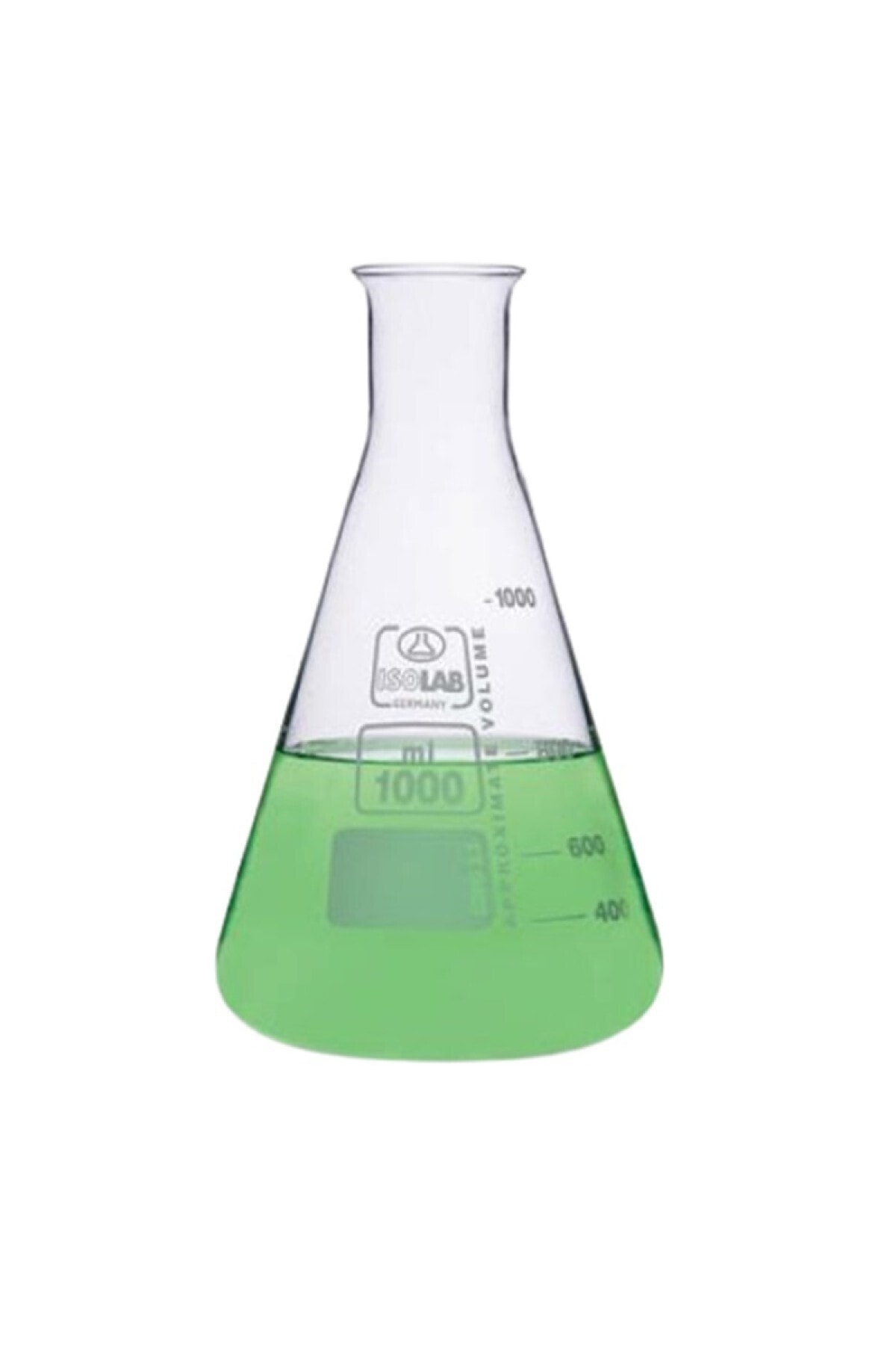 ISOLAB 027.01.500 Erlen - Cam - Orta Boyun - 500 ml (10 Adet)