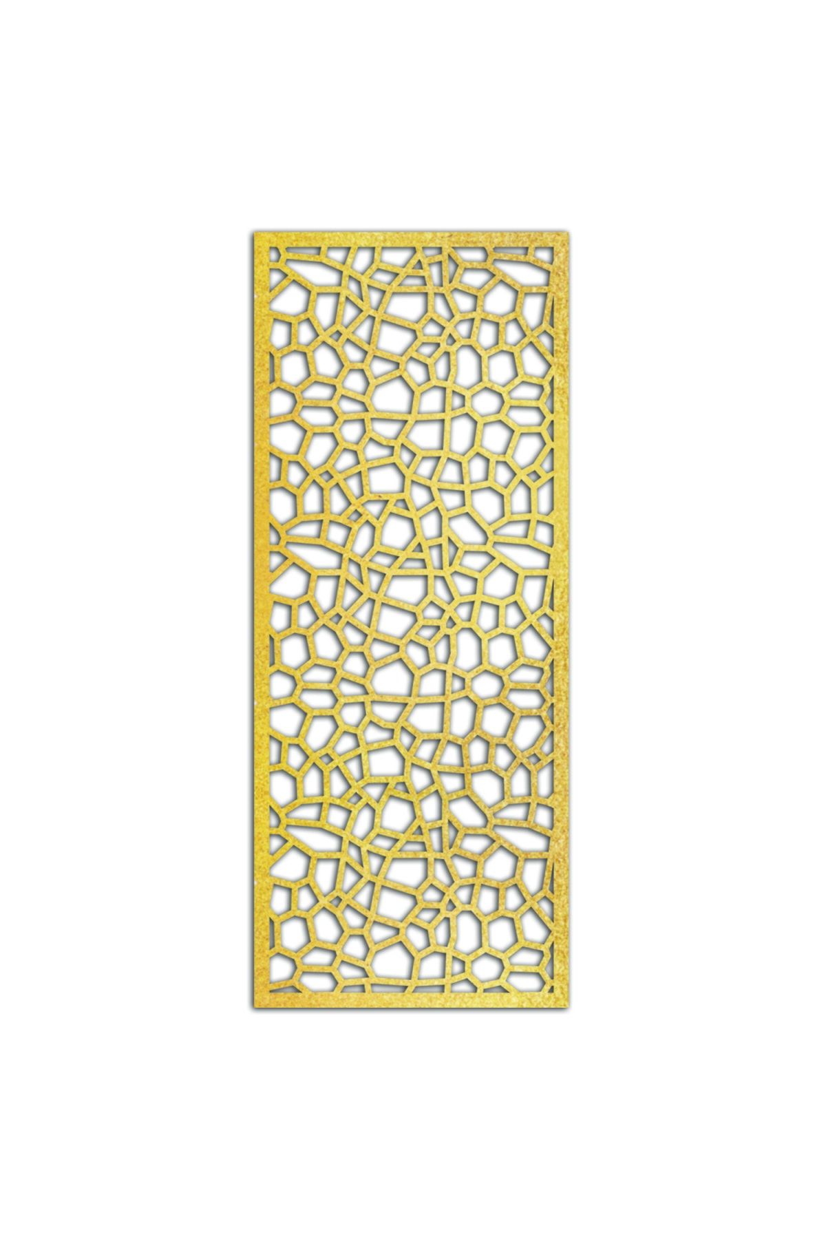 Liar Dekor Liar Ahşap Seperatör (Paravan) - KSP-30 - (10 mm) - (100 cm x 210 cm) - (Gold)