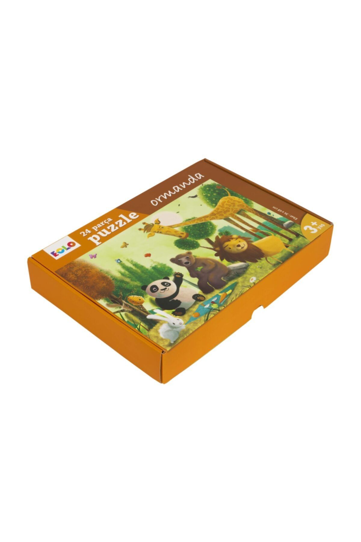 Eolo Yayıncılık Çocuklar Için Yer Puzzle 24 Parça - Ormanda