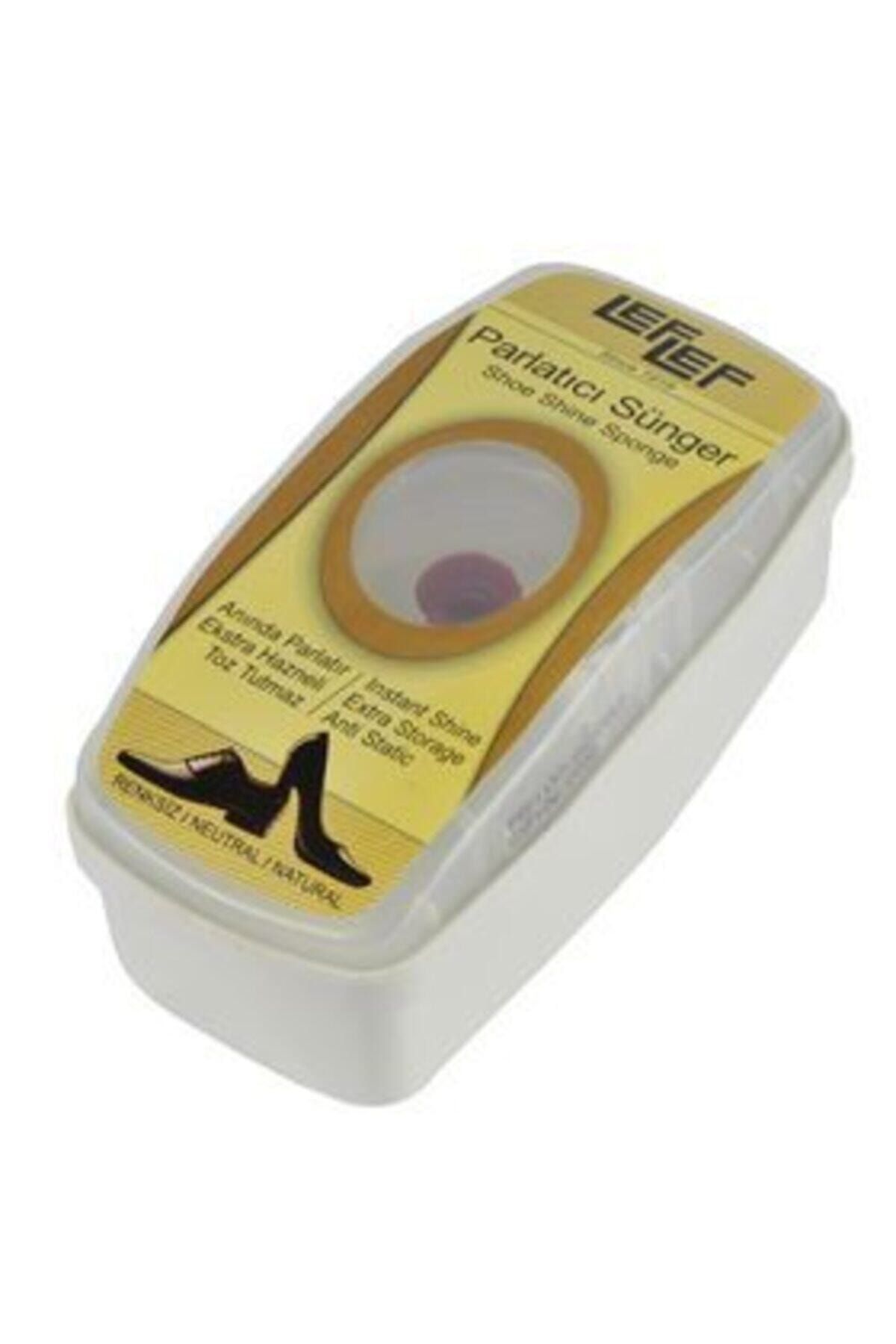 LEFLEF Naturel (renksiz) Parlatıcı Depolu Sünger 10 Ml