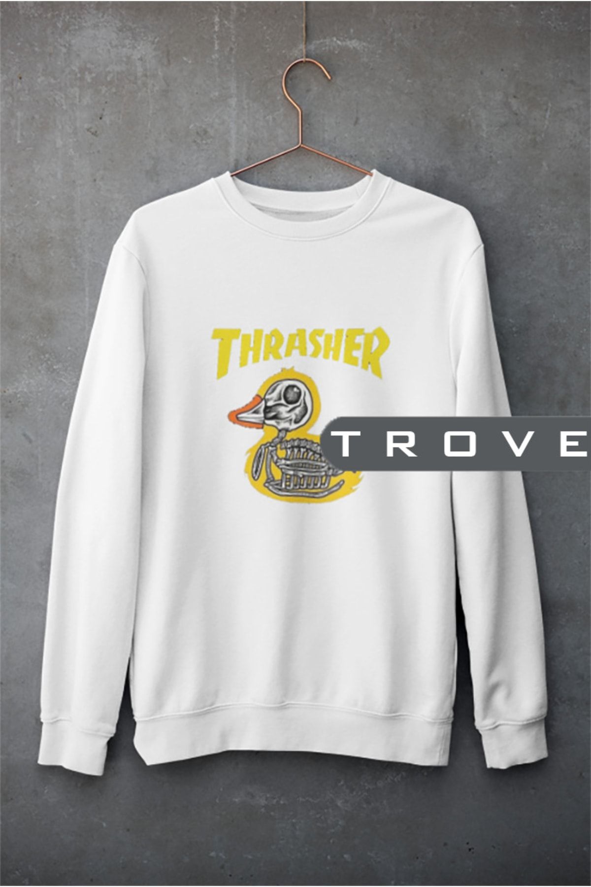 Thrasher top white sweatshirt