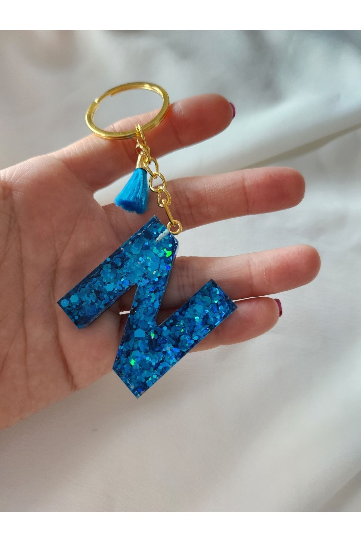Epoxy resin keychain hot sale