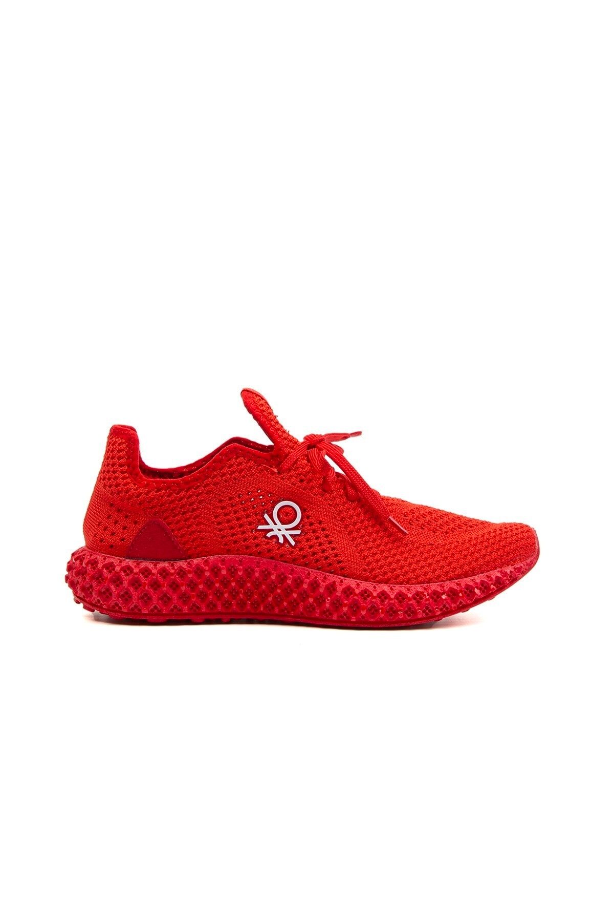 Benetton store red shoes