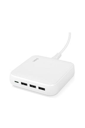 Smartcharger Quattro Gan 65W Pd Seyahat Hızlı Şarj Aleti USB-C + 3 USB-A MacBook, iPhone uyumlu Image 0