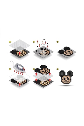 Boncuk Eğitici, Eğlenceli Etkinlik Ve Oyuncak Seti, Disney Mickey(1.280 ADET RENKLİ) Image 1