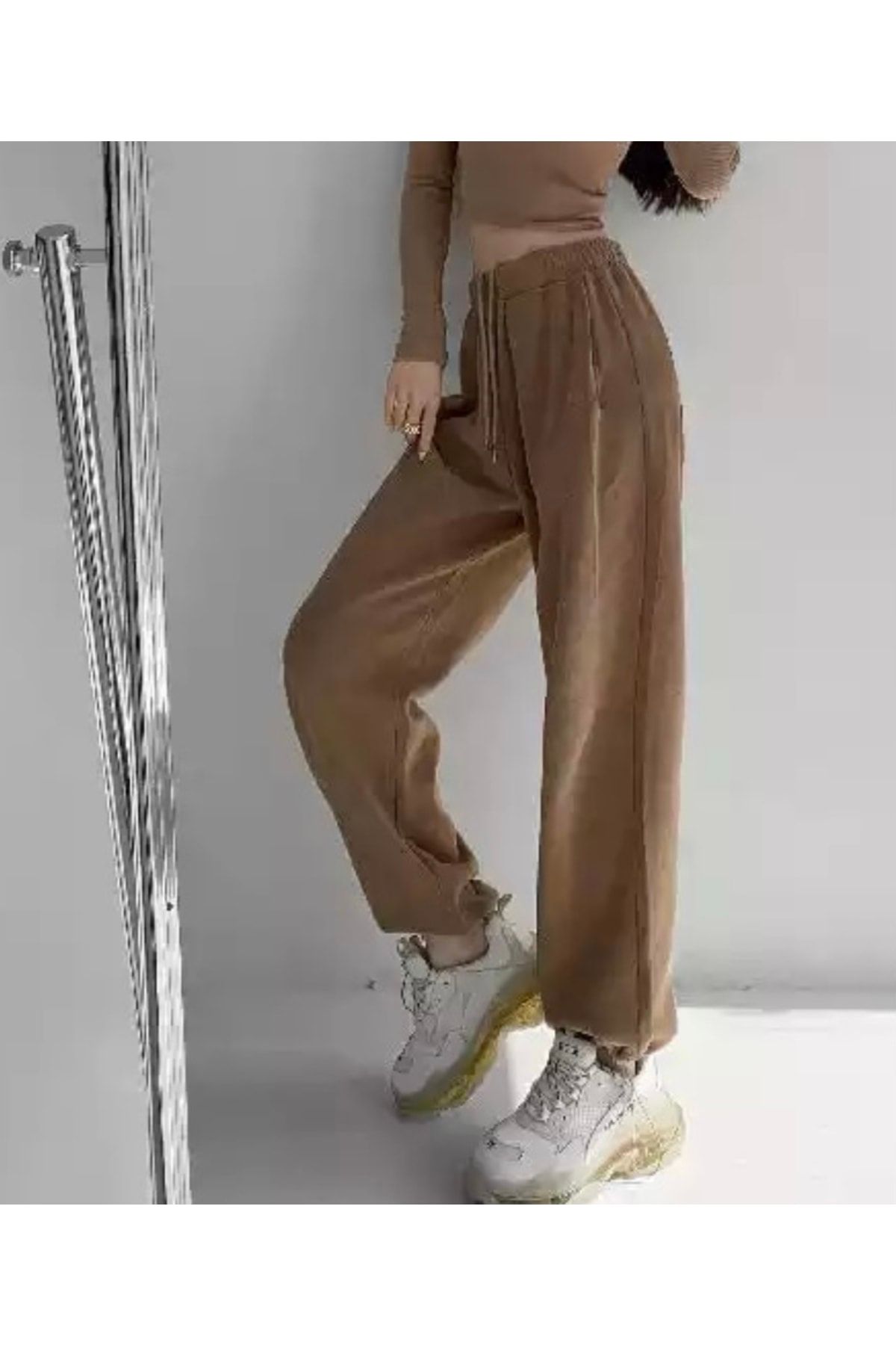 BE QUEEN Relaxed High Waist Thick Full Winter New Style Casual