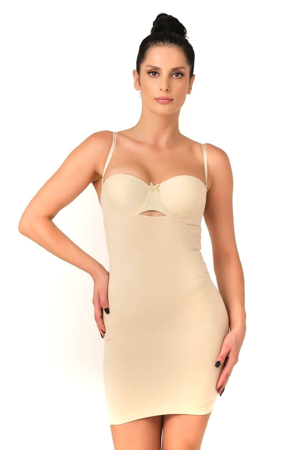 Emay Seamless Seamless Open Breast Dress Corset 5060 Skin - Trendyol