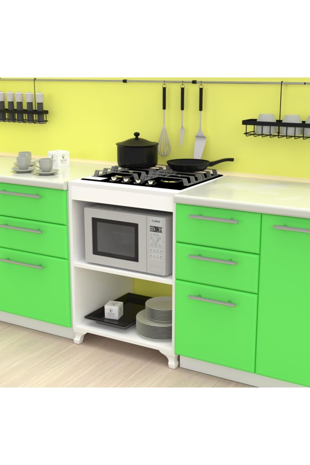 Kenzlife ocak dolabı figen byz 85*60*57 mutfak modül mini fırın  ankastre ocak için