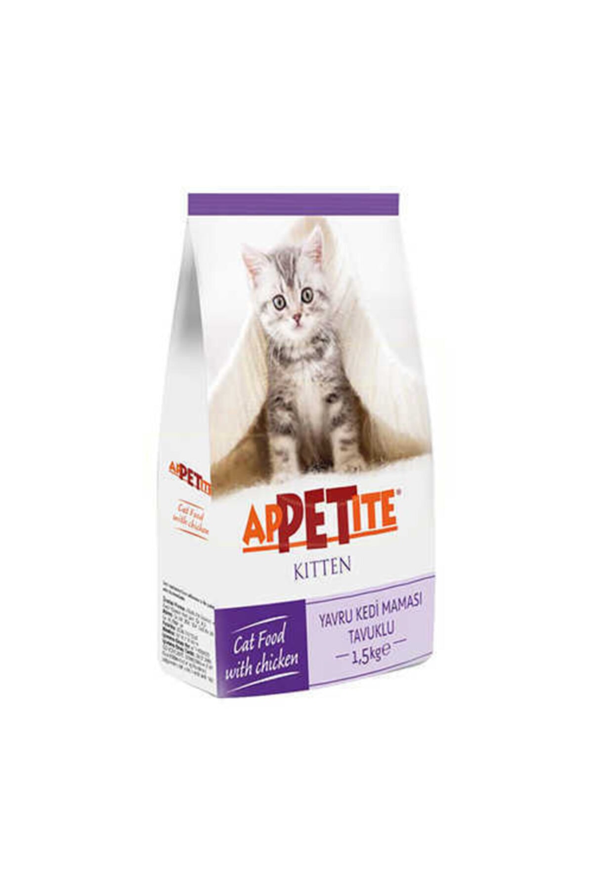 Appetite Tavuk Etli Ucuz Yavru Kedi Kuru Maması 3 Kg Kitten 1.5kgx2