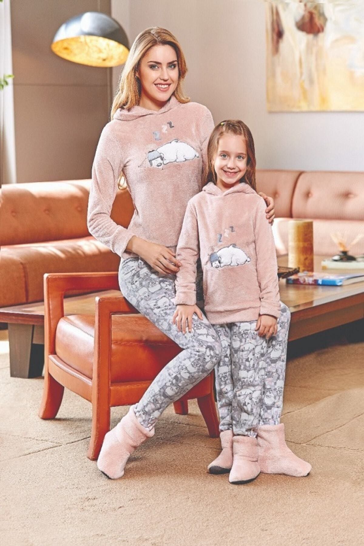 dowry pelus anne ve kiz pijama takimi fiyati yorumlari trendyol